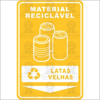 Material reciclável - Latas velhas 